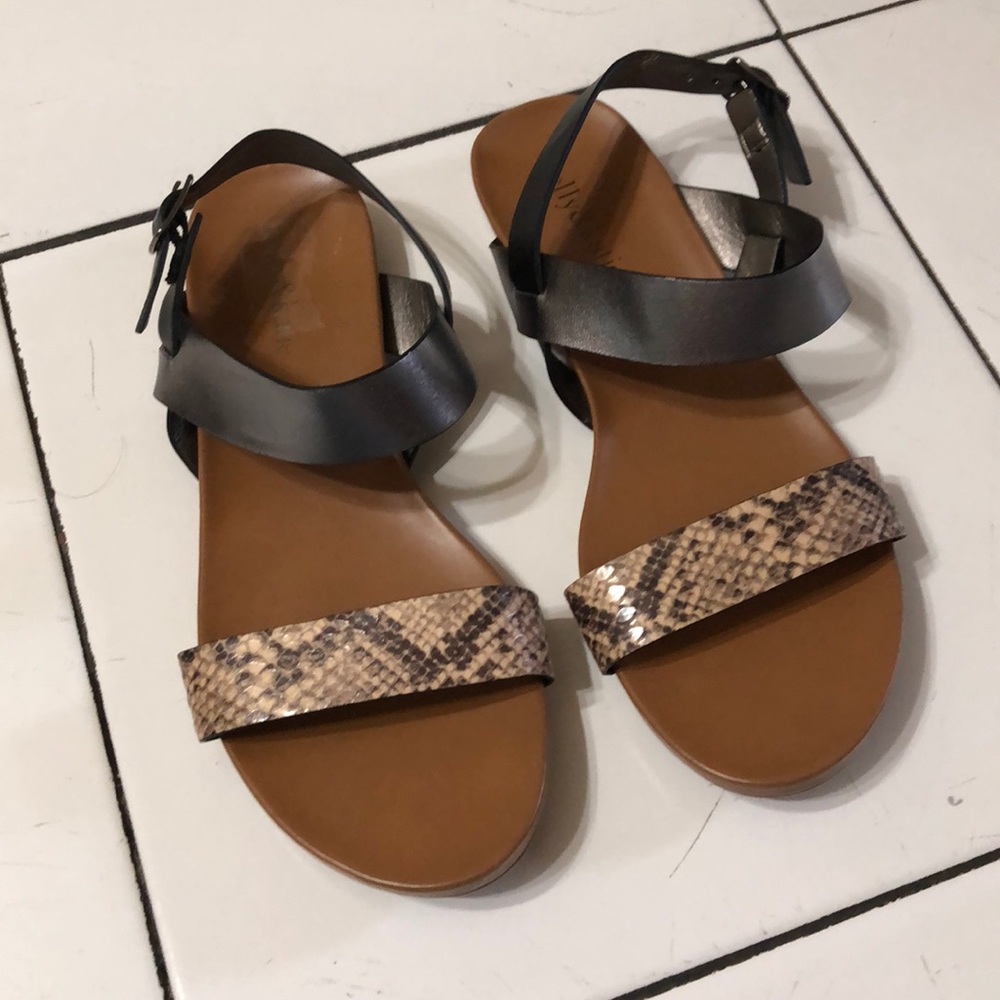 💥Kelly & Katie Haylee Snake 💥Flat Sandals